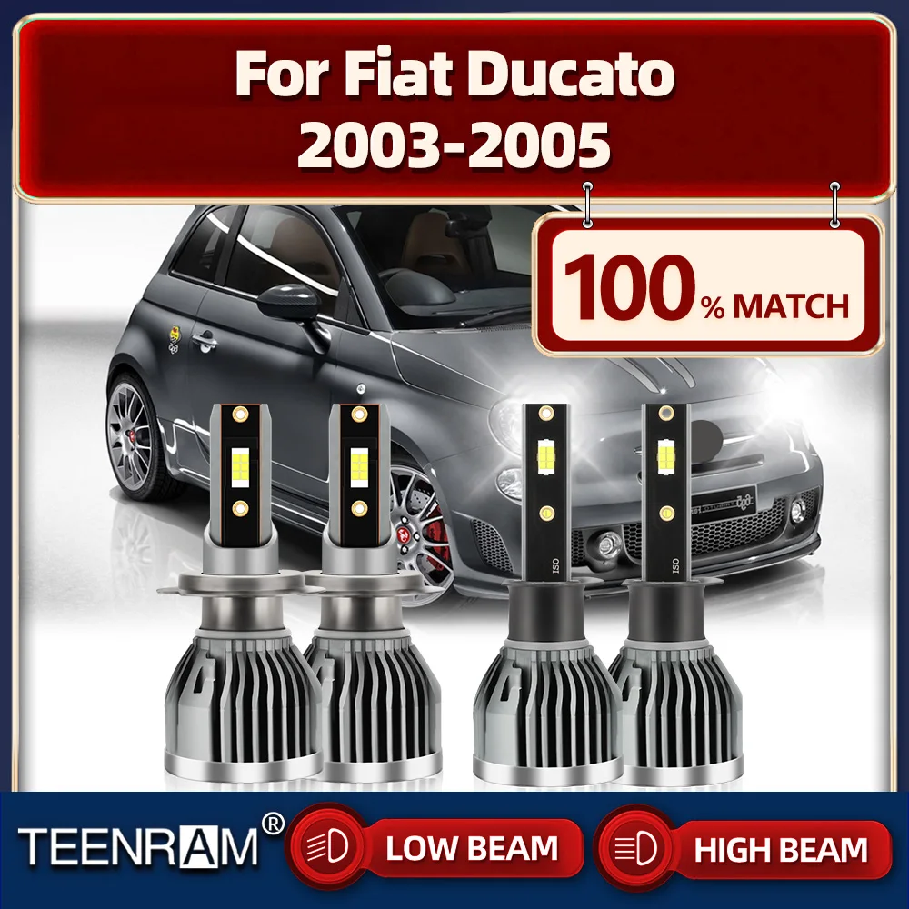 

240W LED Headlight Bulbs 40000LM Canbus Car Lights 12V 6000K High Low Beam Auto Headlamps For Fiat Ducato 2003 2004 2005