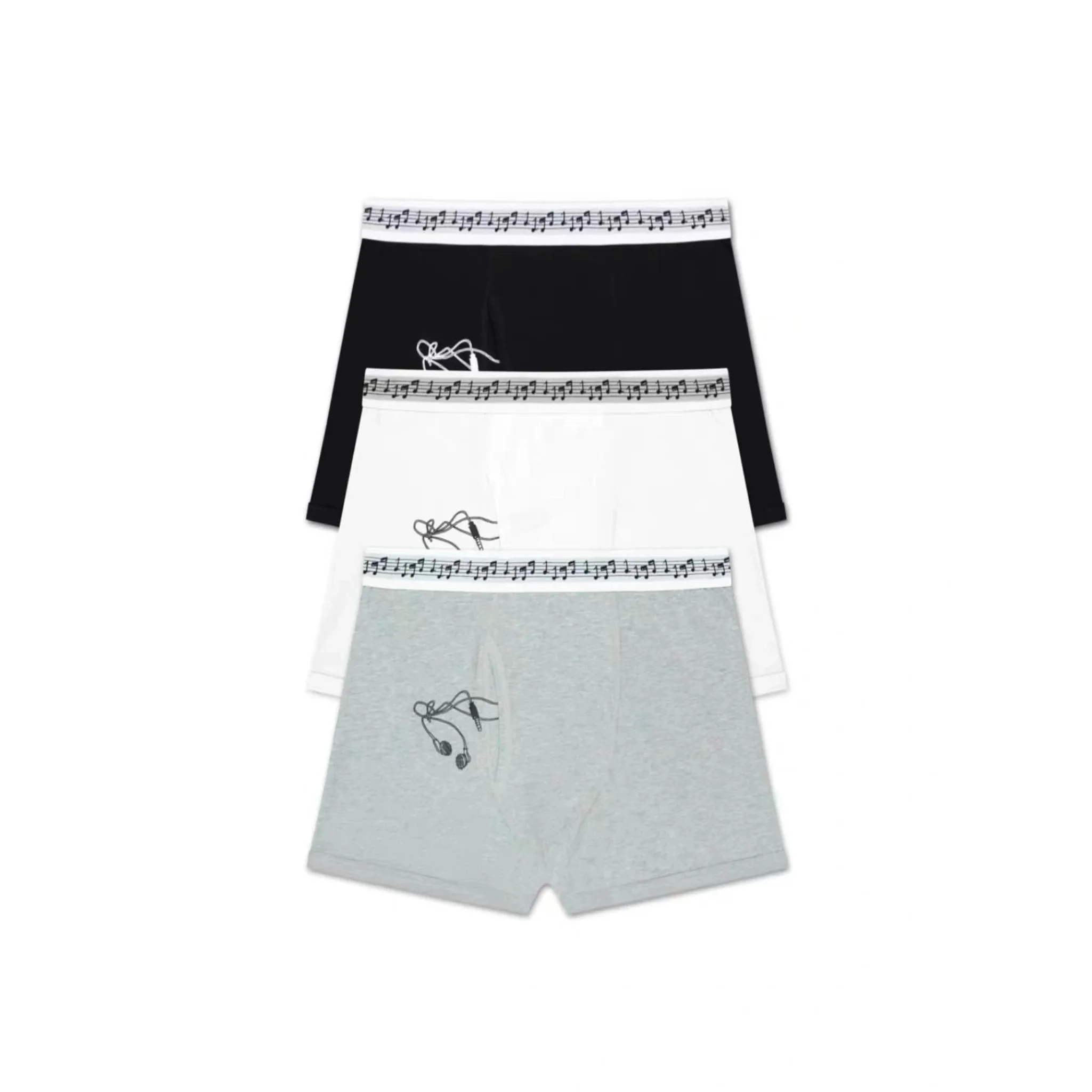 Bazo1199 Music Note Underwear UDG Best Selling Fake Mink Osamason Nettspend mid Waist Cotton Boxer Briefs for Men And Boys