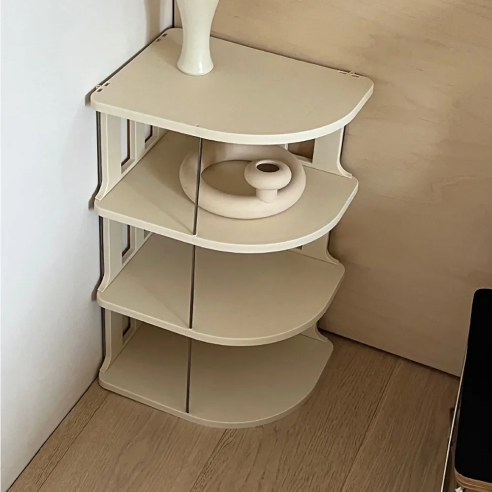 

New Plastic Creative Storage Rack Arched Corner Storage Rack Kitchen Water Cup Desktop Storage Decoration Bedroom Door Shoe Rack