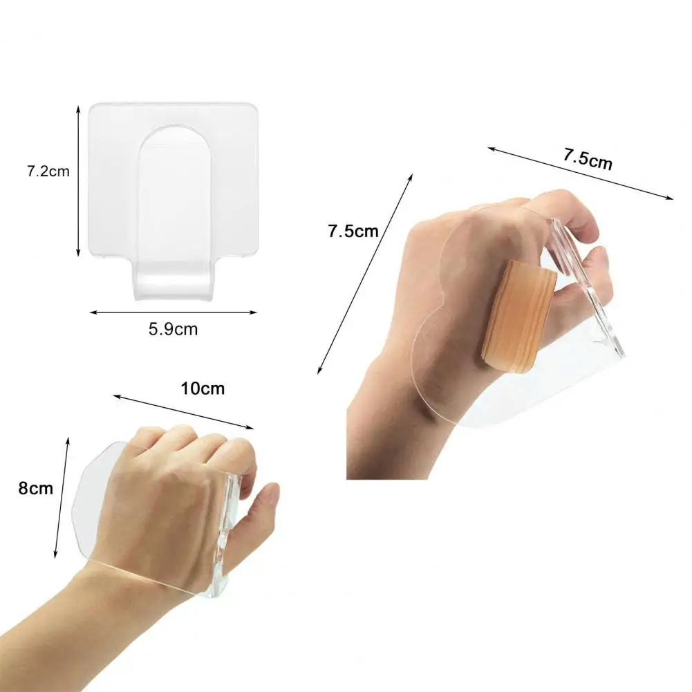 Small Finger Palette Anti-Slip Mini Eyeshadow Cream Mixing Pigment DIY Plates Transparent Acrylic Palette for Cosmetic