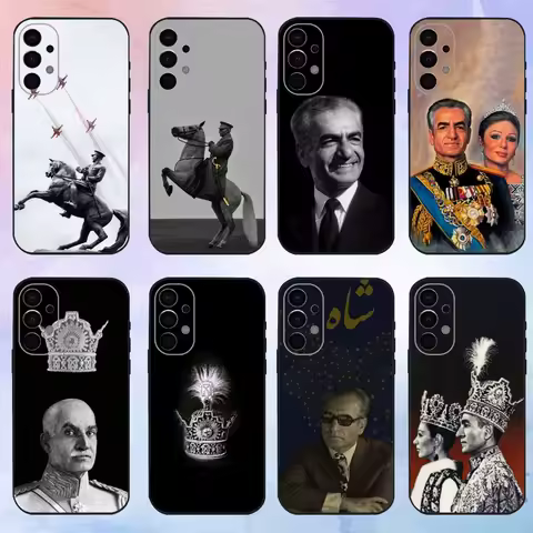 Mohammad Reza Pahlavi Iran Phone Case For Samsung S25,S24,S23,S22,S21,S20,S24,Soft Silicone Black Cover
