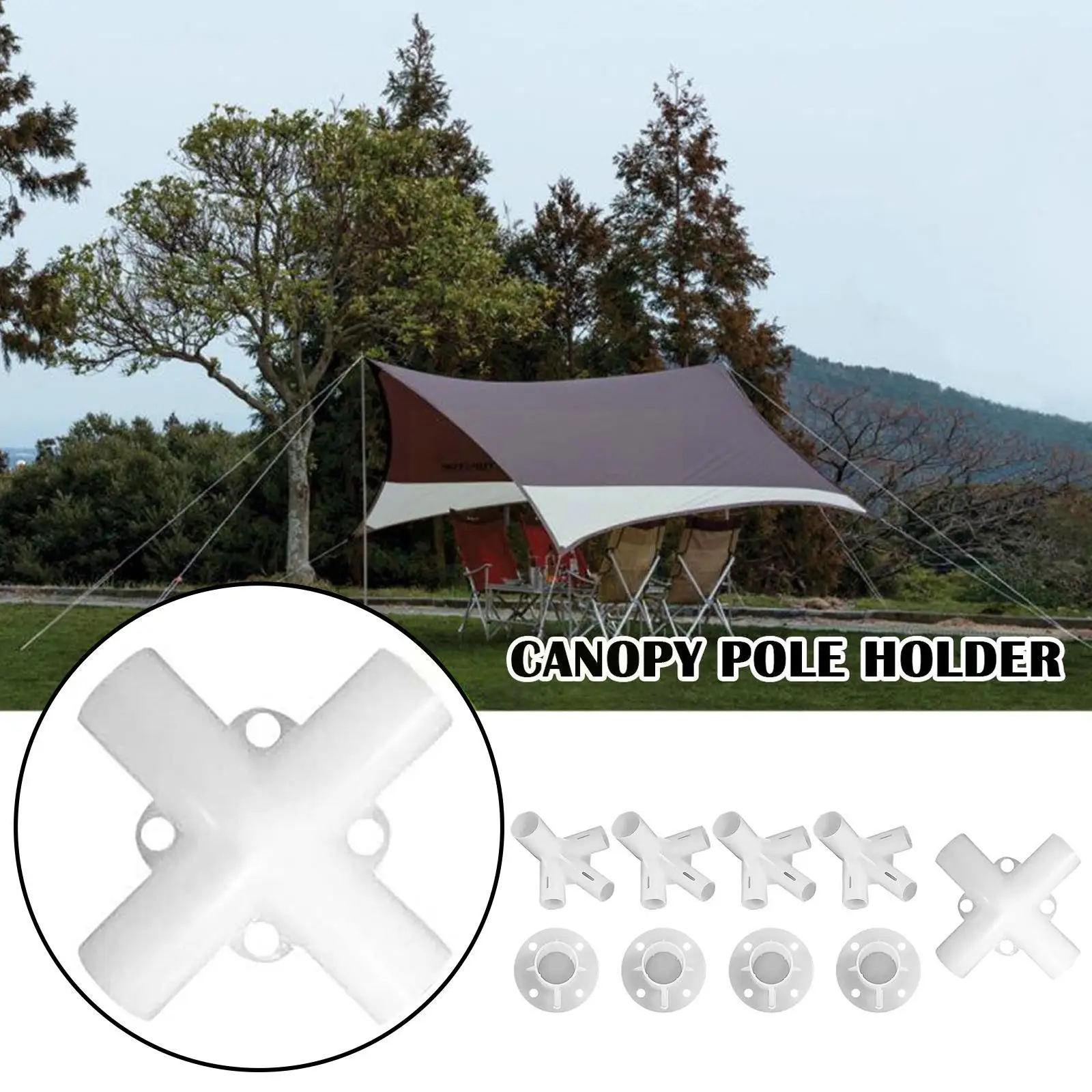 Pezzi di ricambio da campeggio all\'aperto per 3x3m Gazebo tenda da sole piedi connettore centrale angolare 25*19mm connettore tenda parti tenda U0a0