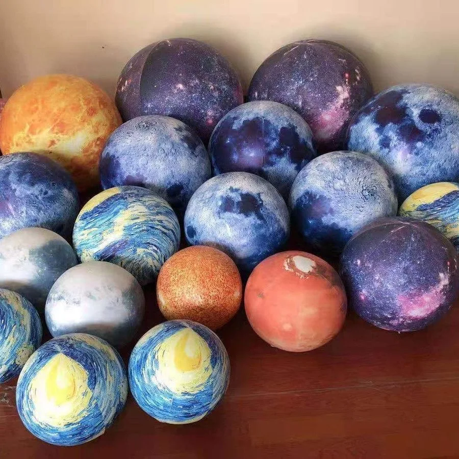 1pc gigante inflável lua terra bolas planeta balões sistema solar sol júpiter saturno marte venus festa decoração brinquedos com led
