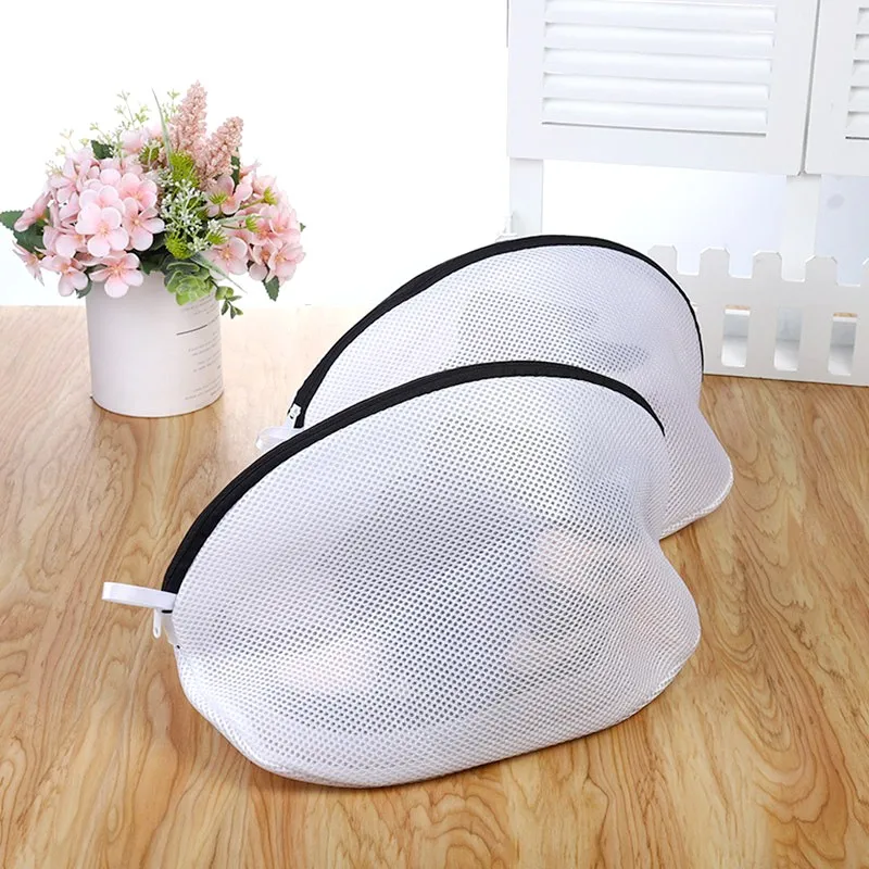 1 PCS Shoes Bags With Zips Mesh Laundry Bag Mesh Laundry Bag Storage Organizer Sundry Bags Shoe Large Capacity Clothes Storage