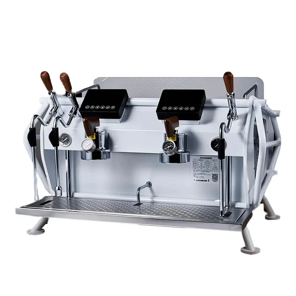 Commercial Double-head  2L+6L Dual Boiler Coffee Make 4500W Espresso Maker 9Bar Rotary Pump Automatic Coffee Machine