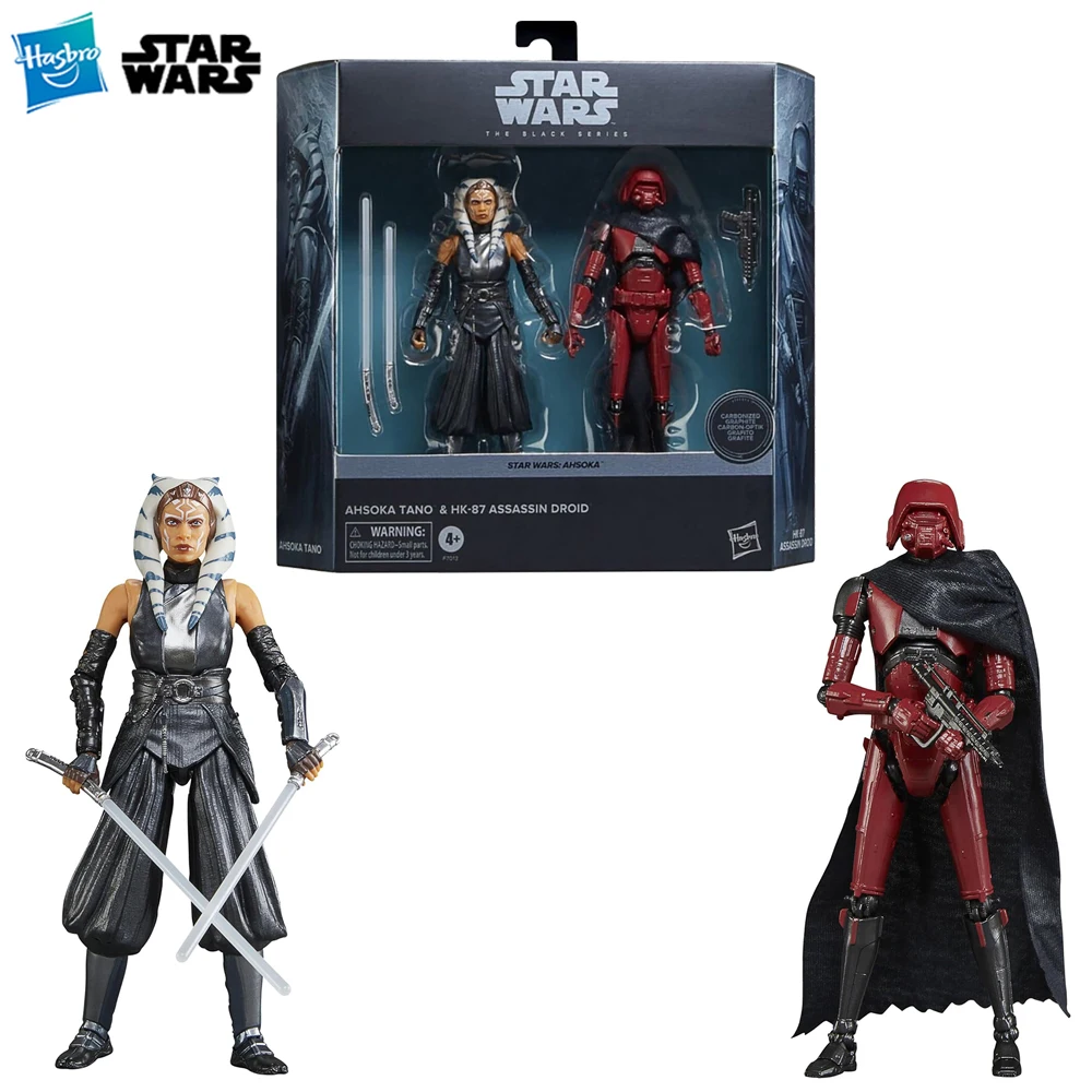 

[In-Stock] Hasbro STAR WARS The Black Series Ahsoka Tano & HK-87 Assassin Droid 6-Inch-Scale Action Figure Model Ornamnet Toys
