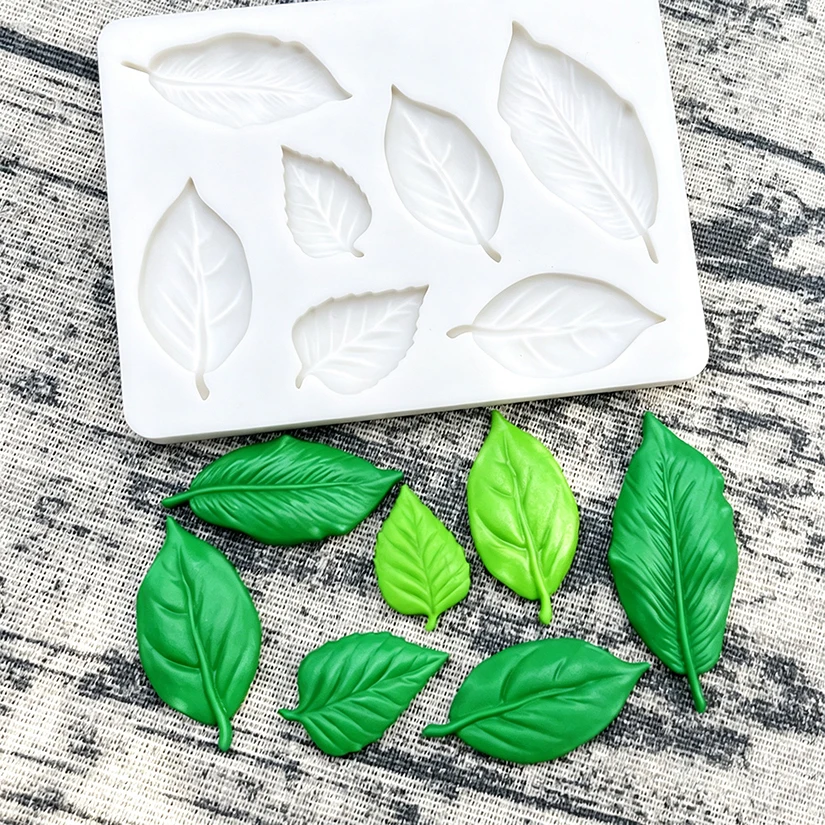 Blatt Silikonform Sugarcraft Schokolade Cupcake Backform Fondant Kuchen Dekorieren Werkzeuge