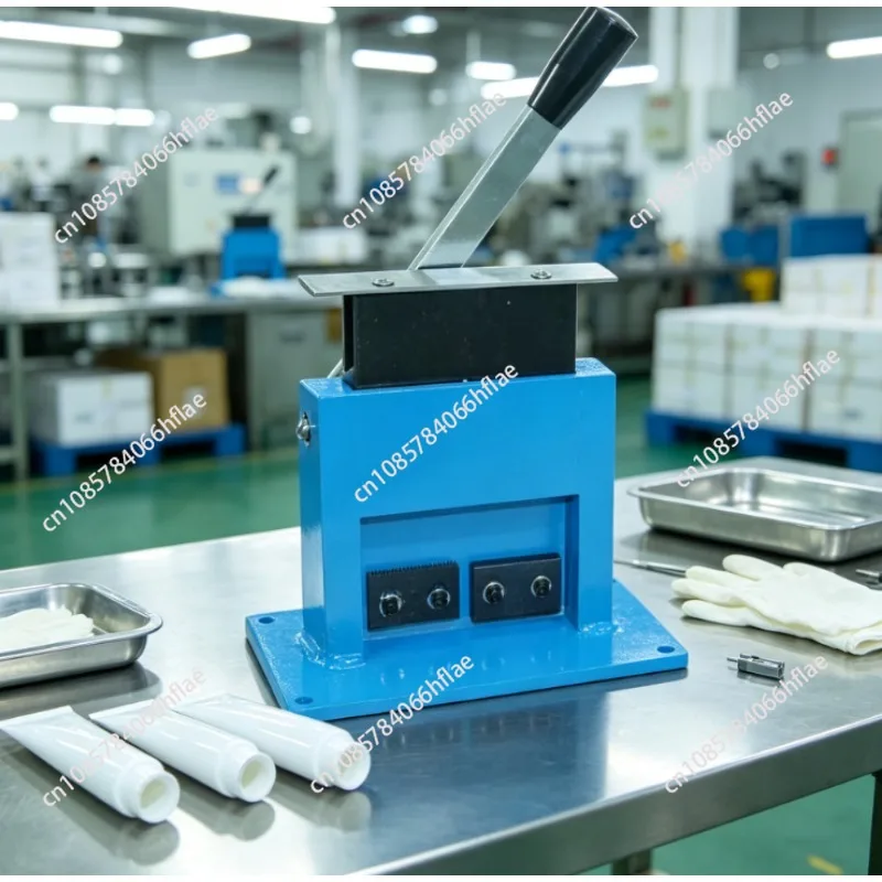 Manual Heavy Duty Aluminum Tube Crimp Sealer, Hand Operated Laminate Tube Encapsulating Wrapping Machine
