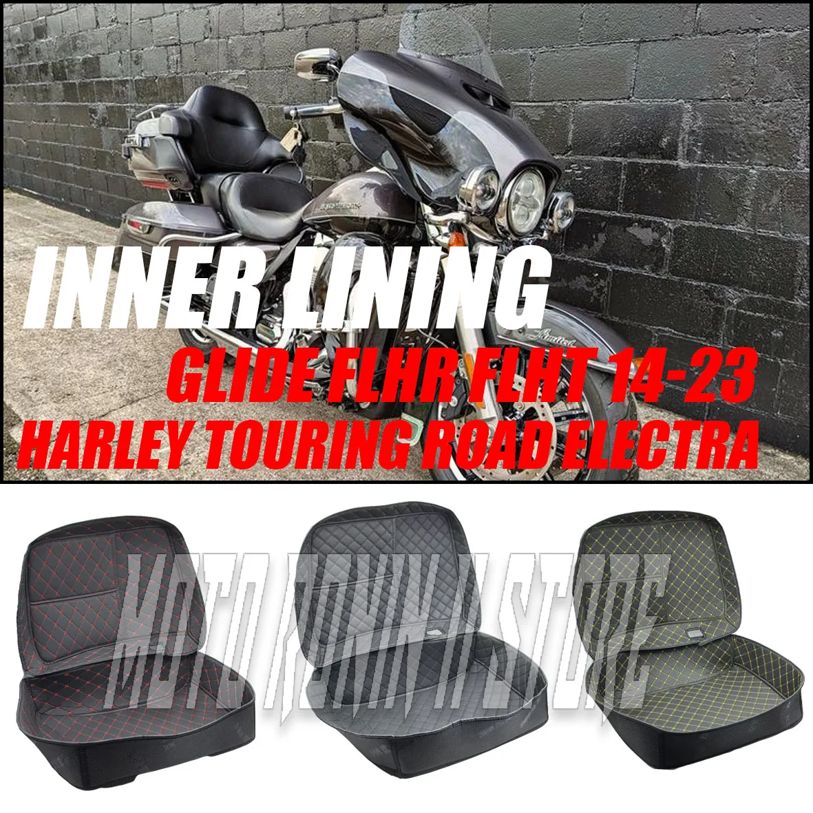 

Suitable for Harley Travel Road Electra Glide FLHR FLHT 14-23 Motorcycle Travel Bag Trunk Carpet Inner Bag Liner Luggage Bag Pad