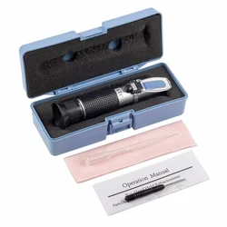 The newest beer must refractometer wine Brix refractometer ATC SG 1.000-1.130 and Brix 0-32%, for refractometer with retail box