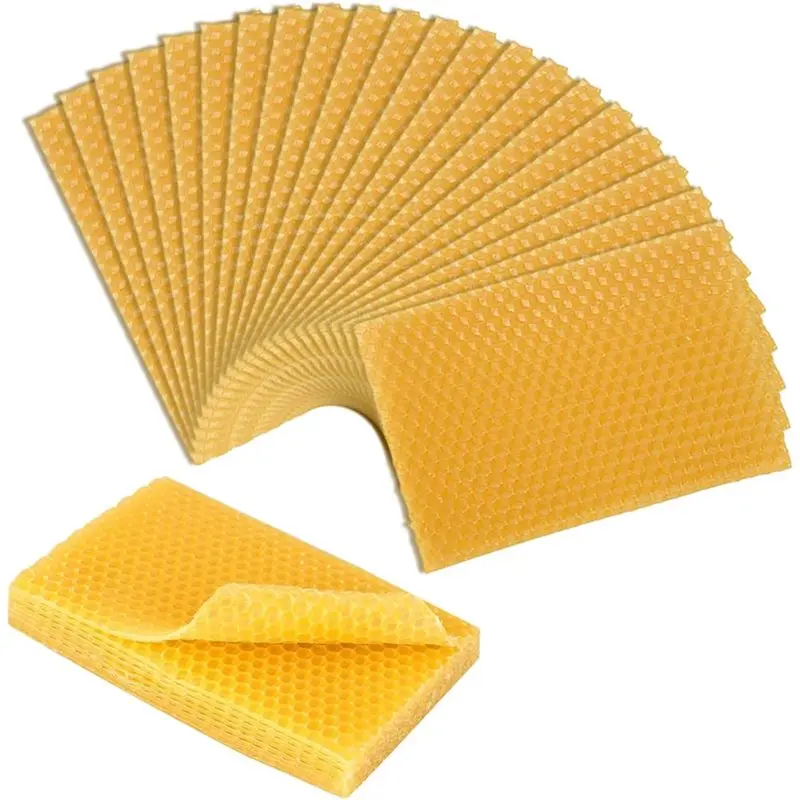 Eco-Friendly For Kids Adults 100PCS Beeswax Sheets For Candle Making DIY Craft Supplies Family-Friendly
