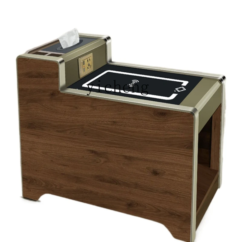 ZC Pedicure Tea Table Cabinet Foot Bath Sofa Side Table Cabinet Sauna Massage Foot Bath Cabinet