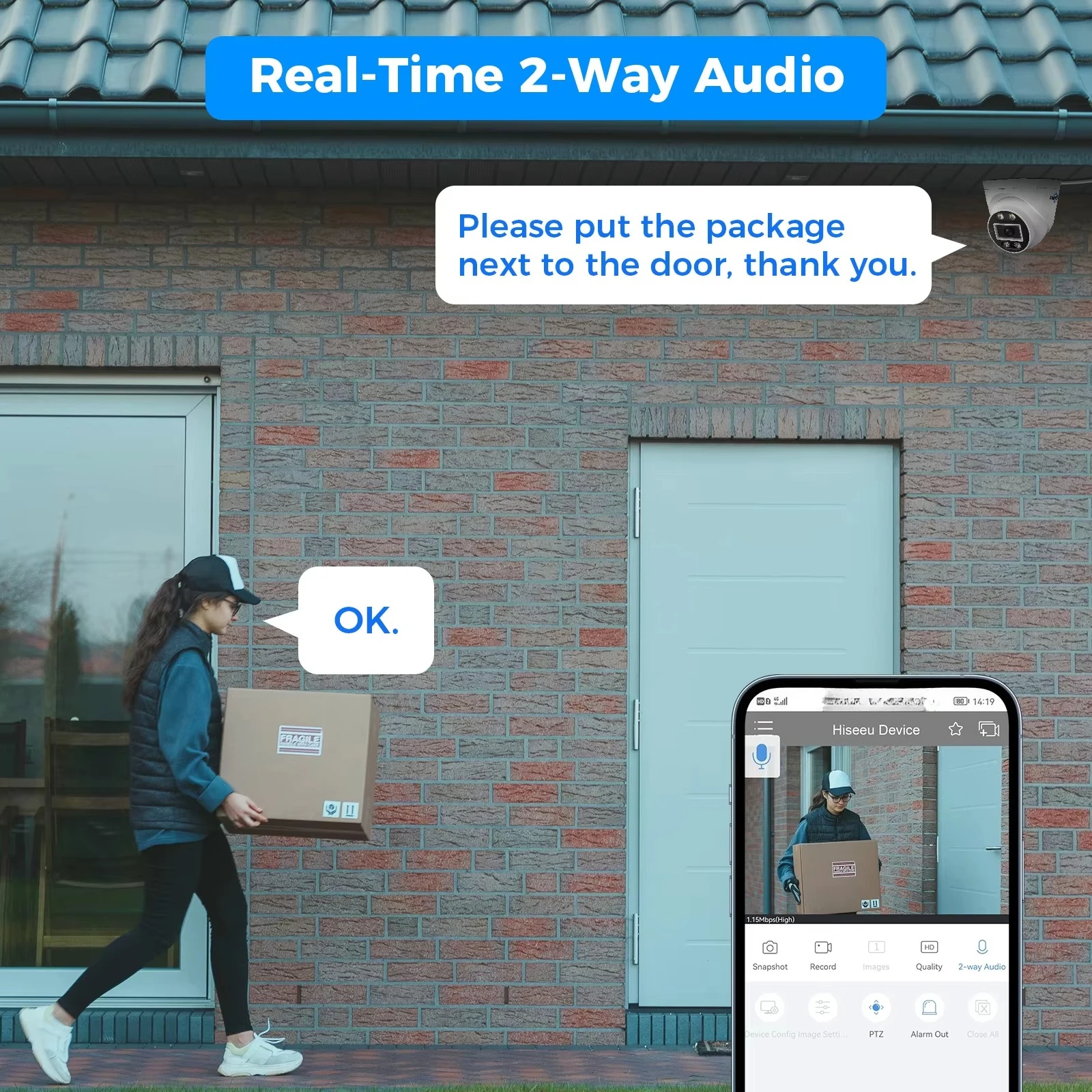 Metal Turret Dome  4K 8MP Video Surveillance Outdoor Home Wired NVR IP Cctv Security Camera System POE