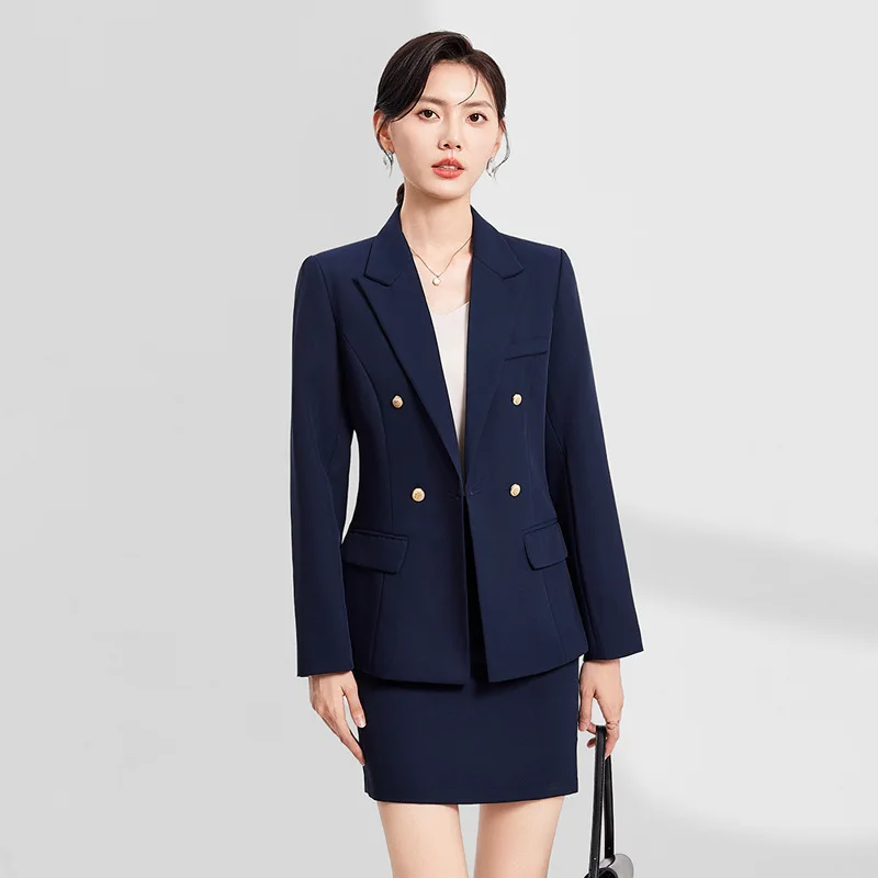 Weißes Profi-Anzugset für Damen, formelle Interview-Kleidung, 2025, neue, stilvolle High-End-Blazer-Arbeitskleidung