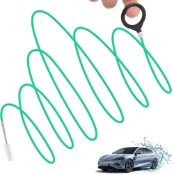 Cepillo Flexible de limpieza de orificios de drenaje de coche, limpiador de tuberías largas, herramientas de tratamiento de fugas de drenaje de tanque de combustible, techo solar, 3m/5m