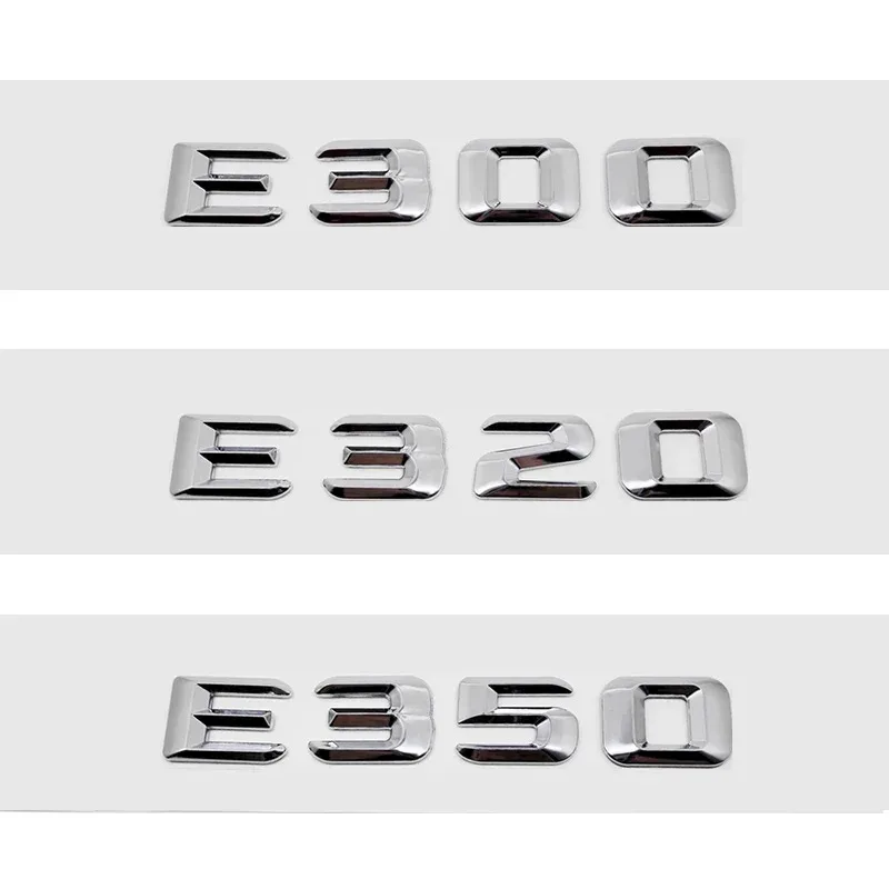 

ABS автомобильный задний багажник номер буквы наклейка хвостовая коробка эмблема значок для Mercedes Benz E Class E300 E320 E350 E400 E420 E430 E500 E550