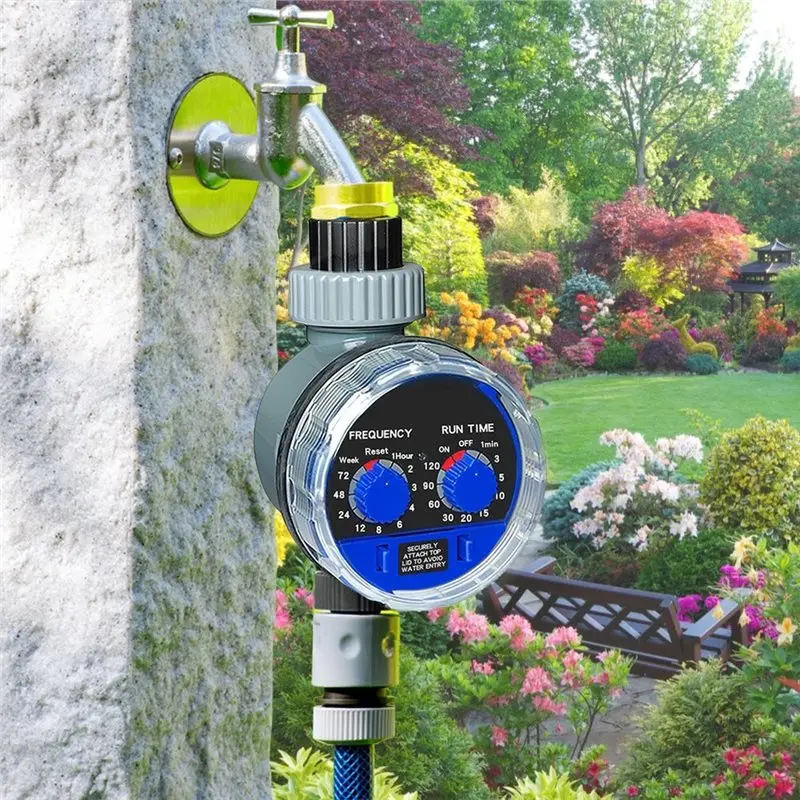 ABYN-Garden Watering Timer, Automatic Water Valve For Home Garden Lawn Drip Irrigation Systems, Outdoor Watering Controller