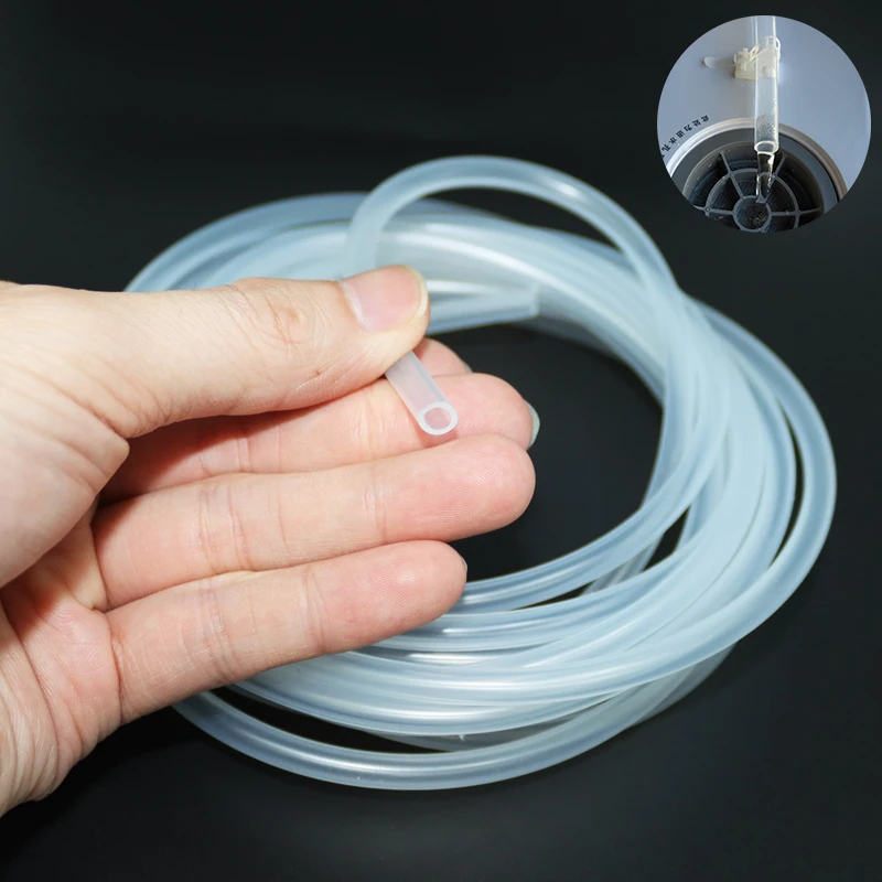

Food Silicone Hose Transparent Flexible Nontoxic High Temperature Resistant Water Dispenser Pump Aquarium Garden Silicone Tube