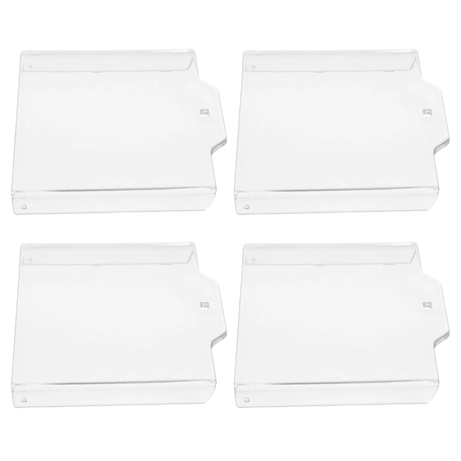 4pcs Glass Break Cover: Transparent Button Protective Cover For Fire Safety Equipment High Strength Emergency Switch Guard Lid