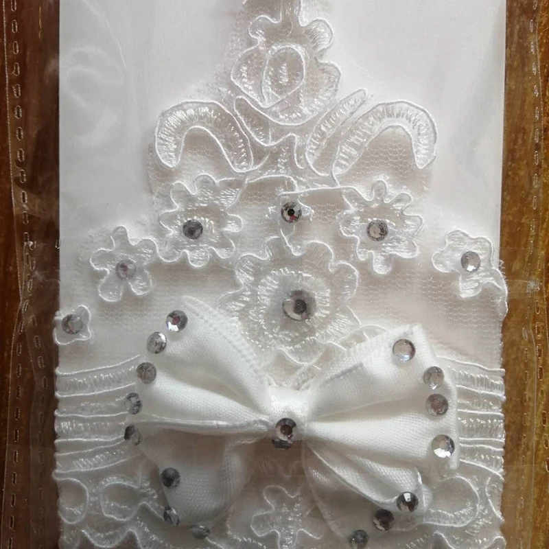 White Ivory Bridal Gloves Short Fingerless Wedding Gloves Gant Mariage Femme Accessoires Mariage Novia Bride Guantes 2025 image 5