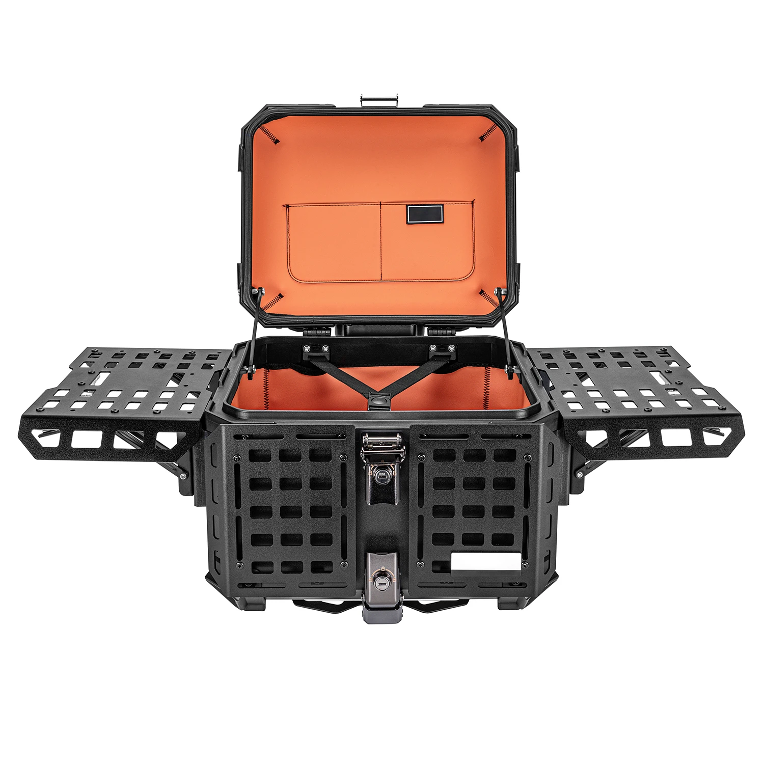 Universele motor topkoffer accessoires aluminium legering achterkoffer grote capaciteit 45L achterbagagekoffer