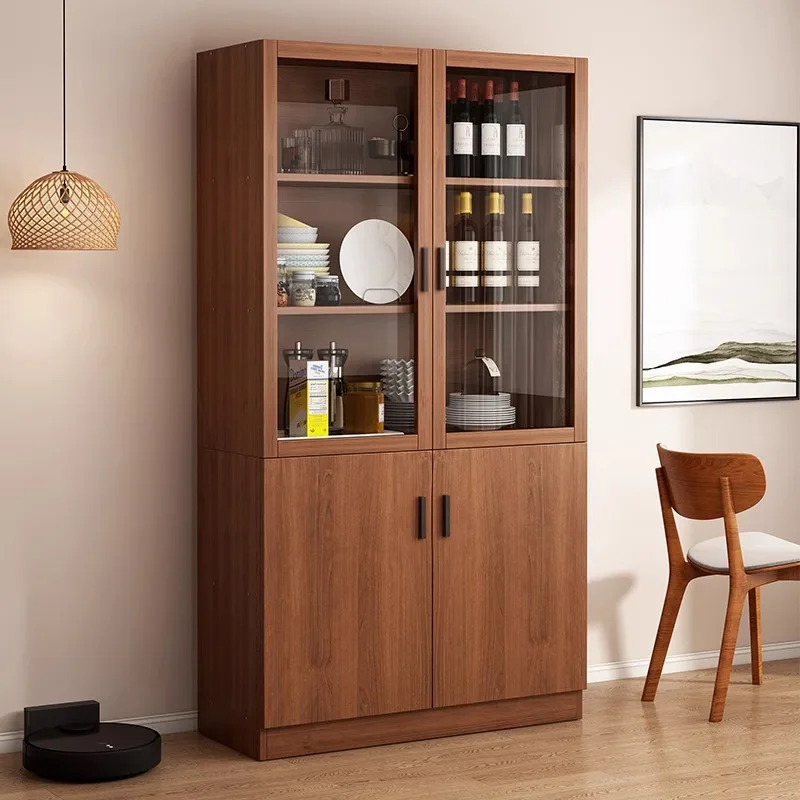 Dining side cabinet integrated against the wall Living room locker Household cabinet Locker Cupboard Kitchen cabinet Rural