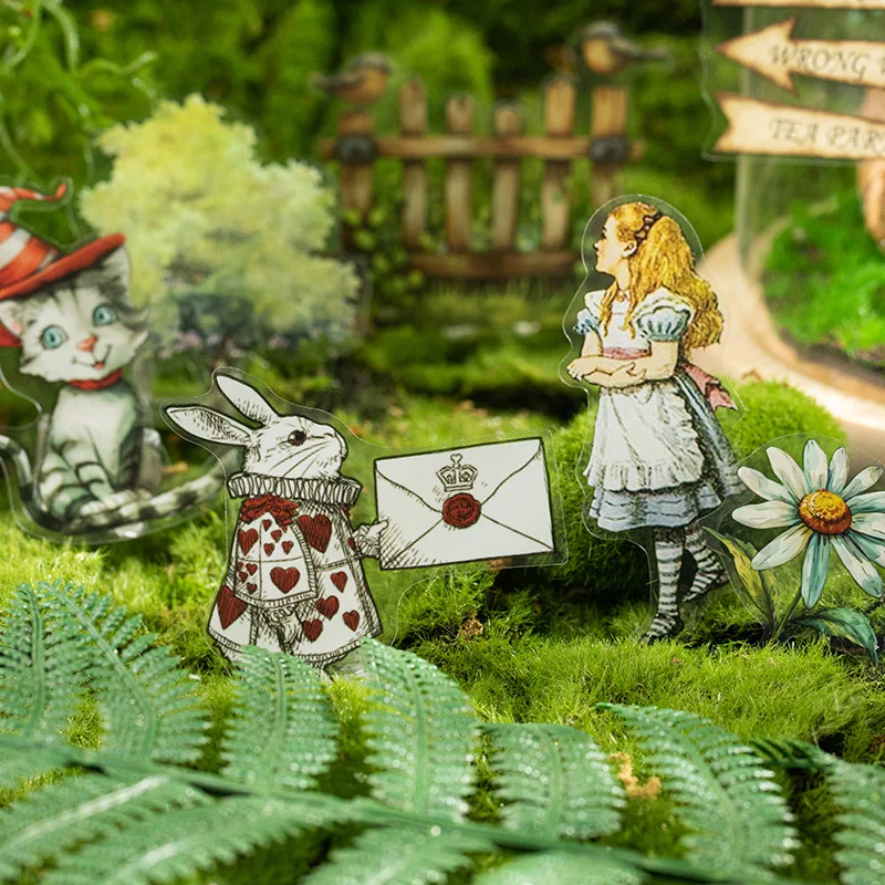 

1 упаковка/2 упаковки, справочник для приключений ручной работы, 30 шт., материал, набор наклеек для домашних животных, поставки Алисы, наклейки, канцелярские принадлежности, фон