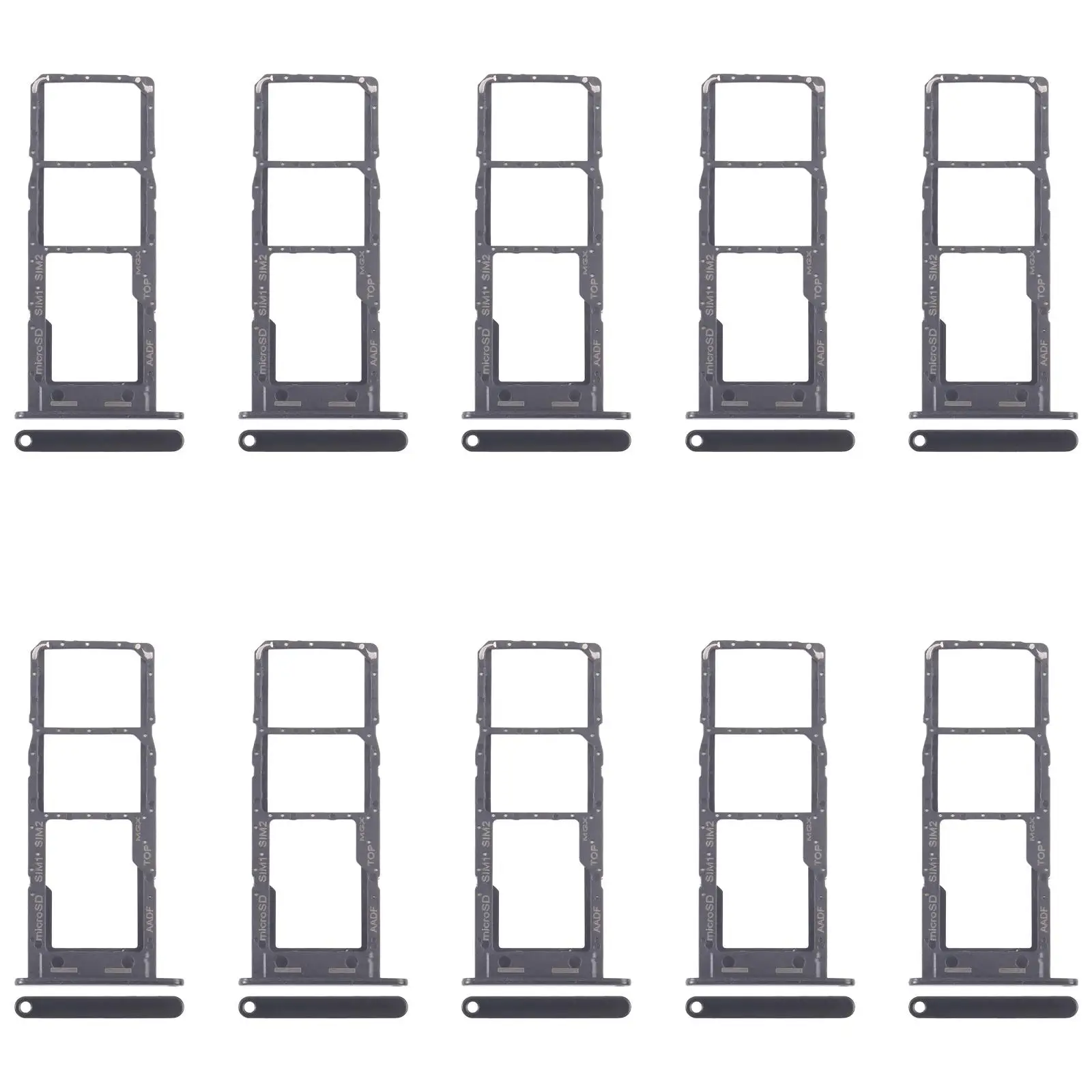 10pcs for Galaxy A14 5G SIM Card Tray + SIM Card Tray + Micro SD Card Tray for Samsung Galaxy A14 5G SM-A146B