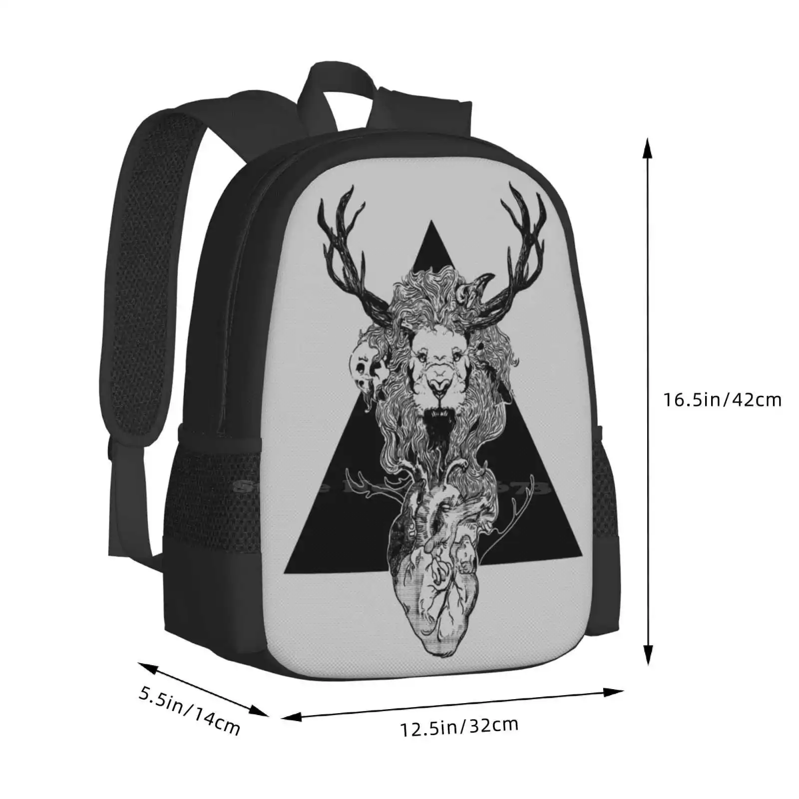 Entangled Hot Sale Backpack Fashion Bags Pinoy Surreal Tattoo Black Ink