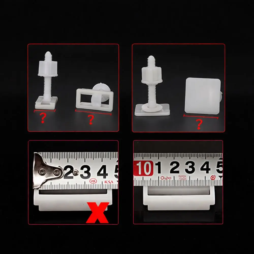 Universal Bottom Mount Bolts For Toilet Seat Repair Replacement Accessory Kit For Fixing Loose Bathroom Commode Lids