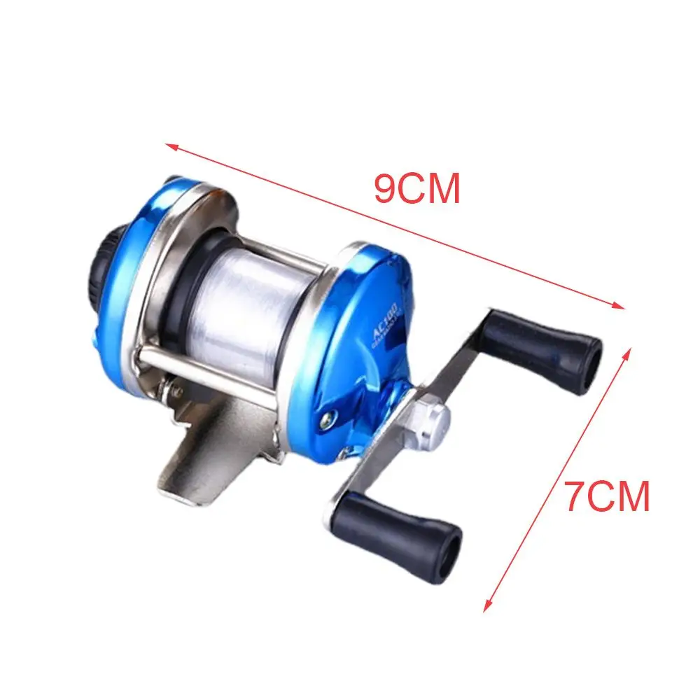 하이 퀄리티 얼음 낚시 릴, 골드 블루 펜 로드 휠, 좌우 작은 휠 스트립 라인, 측면 휠 낚시 기어