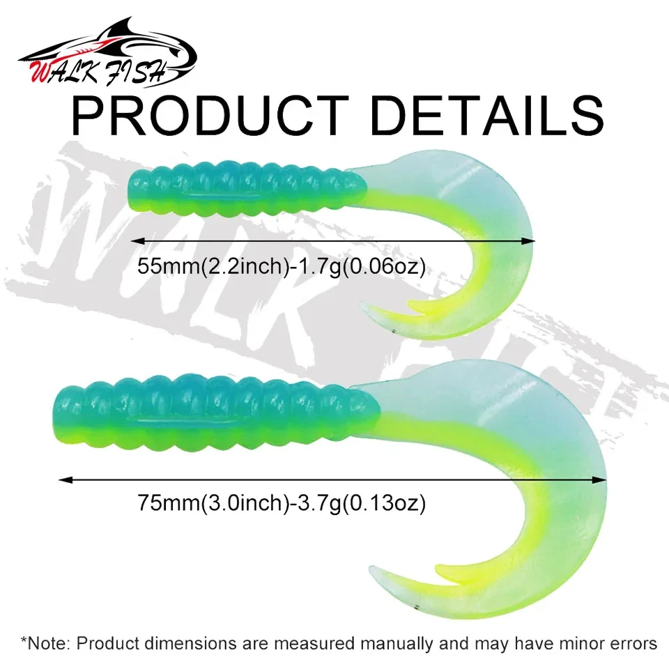 المشي الأسماك 10 قطعة جديد اليابان 55 مللي متر 75 مللي متر الصيد السحر دودة الطعوم الناعمة عمل جيد السباحة عالية الجودة الاصطناعي شكل باس لينة إغراء