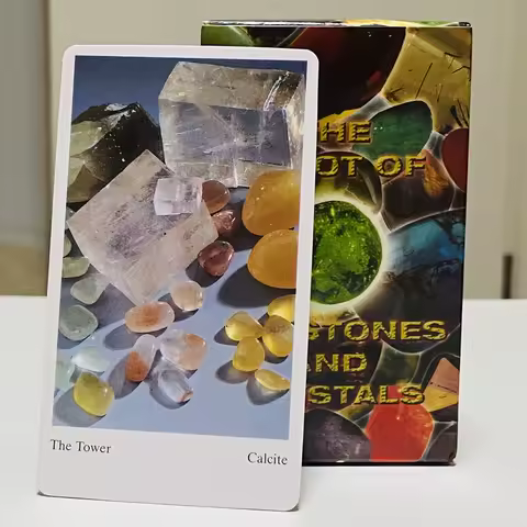 The Tarot of Gemstones and Crystals 78Pcs Stone Cards Wait Tarot deck English Board games