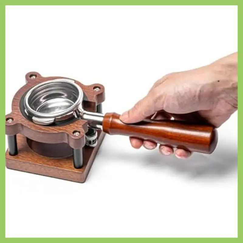 

Coffee Tamper Holder,Wooden Coffee Tamper Station Espresso Tamping Station Portafilter Holder For Espresso Machine