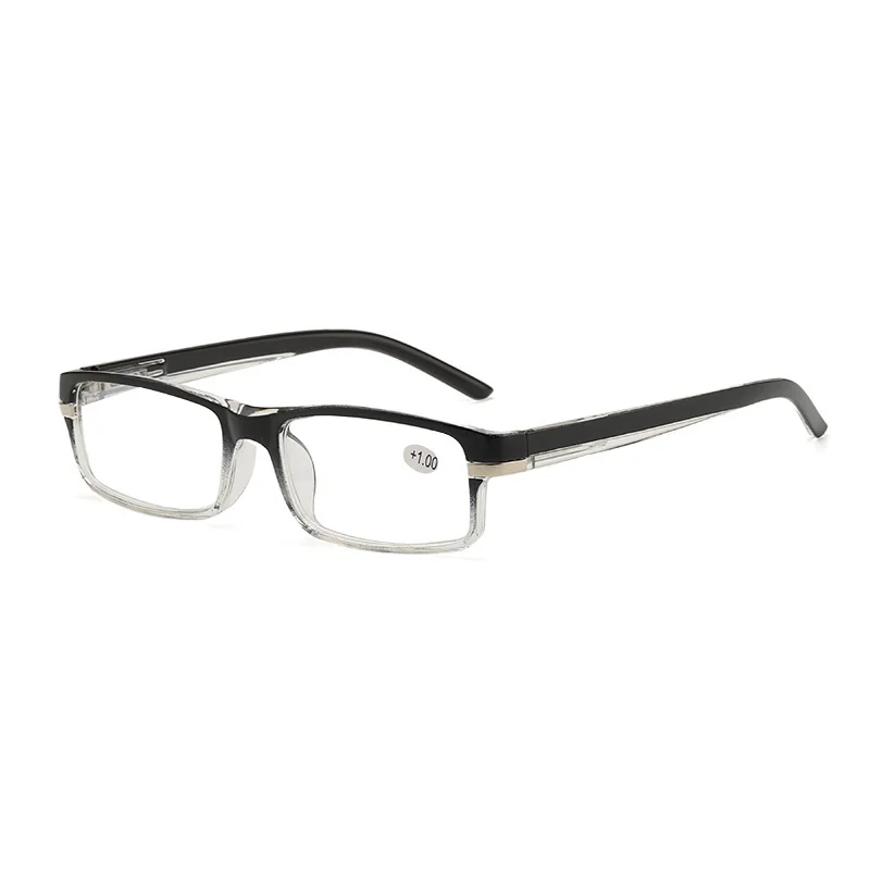 Fashionable spring leg transparent new presbyopic glasses for middle-aged and elderly men and women, high-definition frame