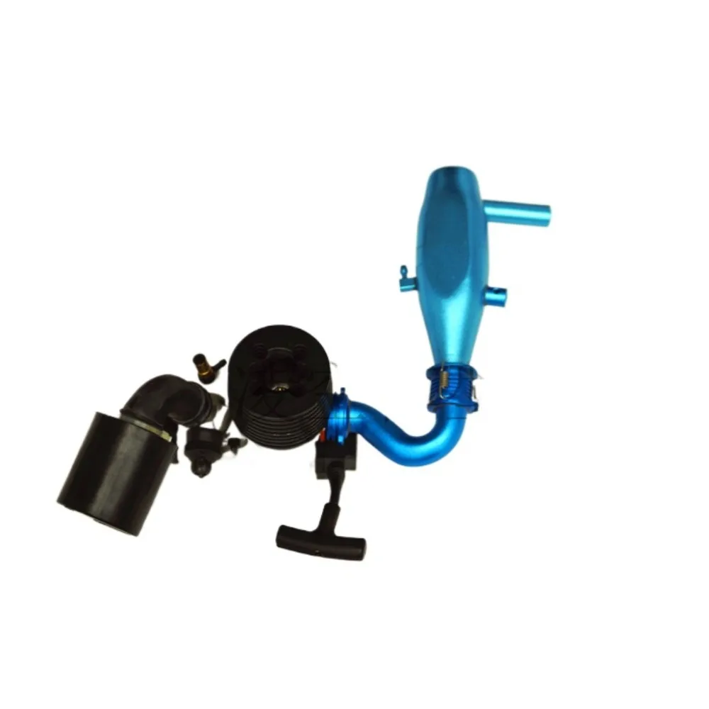 Cable de tracción de escape trasero para motor de metanol de 25 clases, arranque con filtro de aire para barcos modelo con control remoto, motor de alta potencia