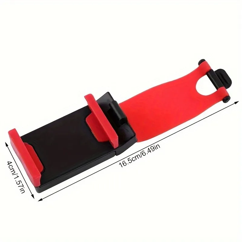 ที่วางโทรศัพท์บนพวงมาลัยรถยนต์ - เหมาะสำหรับยานพาหนะทุกประเภท ออกแบบตามหลักสรีรศาสตร์พร้อมตัวยึดที่ปรับได้วัสดุที่ทนทาน