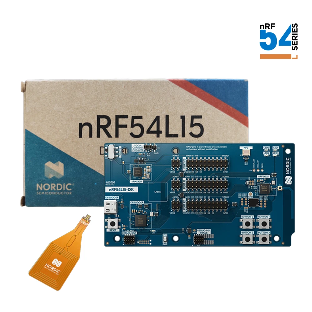 Placa de desenvolvimento nRF54L15-DK série nrf54 sem fio soc suporte malha bluetooth, rosca, matéria, kit de desenvolvimento de baixa energia 2.4g
