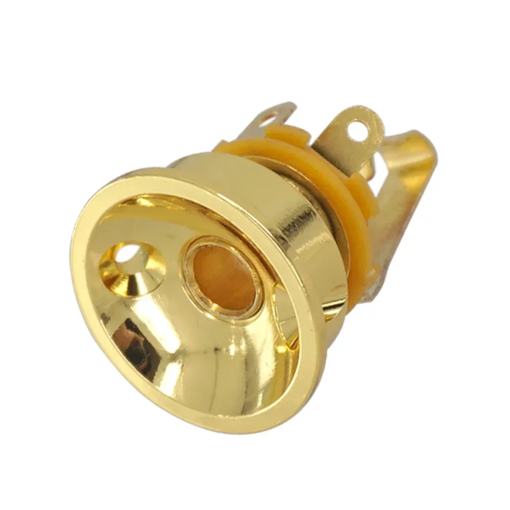 Guitar Electro Sockets Jack Plate Holder For Tele Electric Guitar Accessories Thickened Round Cup Metal Electrosocket 30x26mm