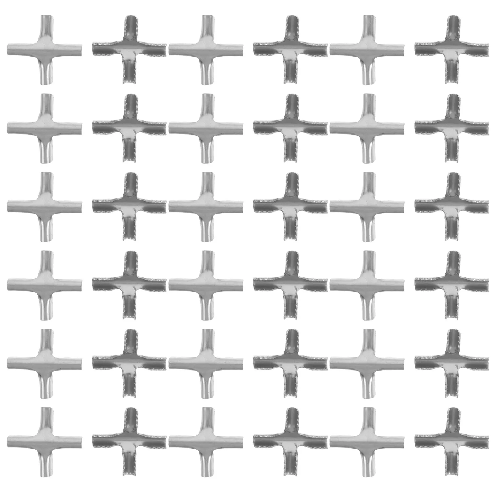 200Pcs Stainless Steel Cross Buckle Clips for Invisible Anti-Theft Net Wire Rope Safety Net Cross Connector Secure Grip Smooth