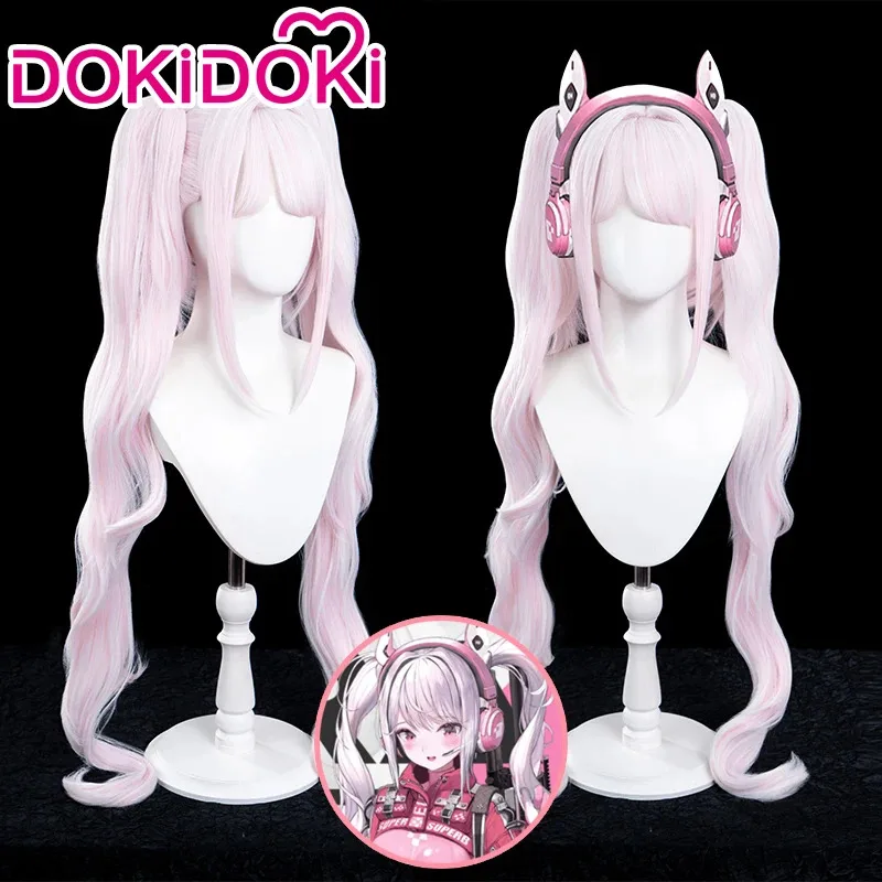 

В НАЛИЧИИ Alice Viper Zeroo Twoo Wig Game GODDESS OF VICTORY: NIKKE DokiDoki Alice Women Cute Pink Wig Christmas Alice Earphone