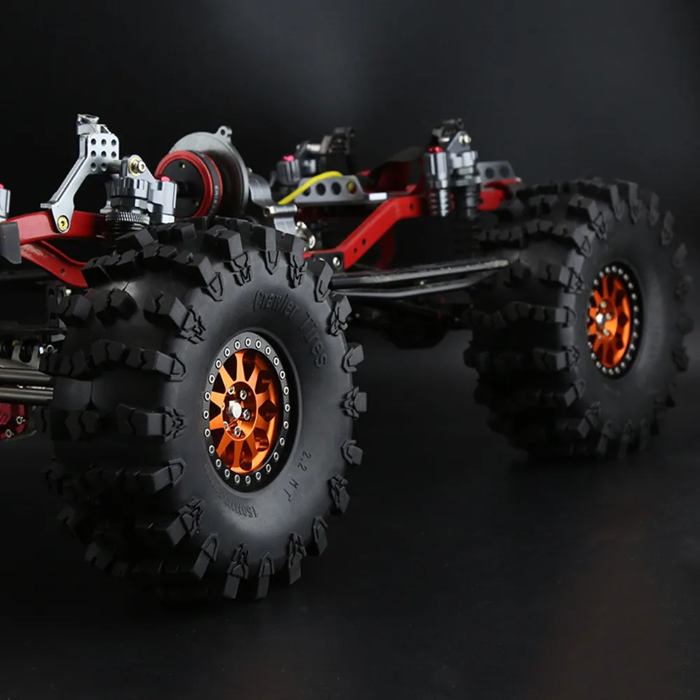 4 szt. 2,2-calowe opony gąsienicowe Ponadwymiarowa gumowa opona 150 mm do 1/10 RC Car Axial SCX10 90046 AXI03007 D90 Traxxas TRX4 Upgrade Parts