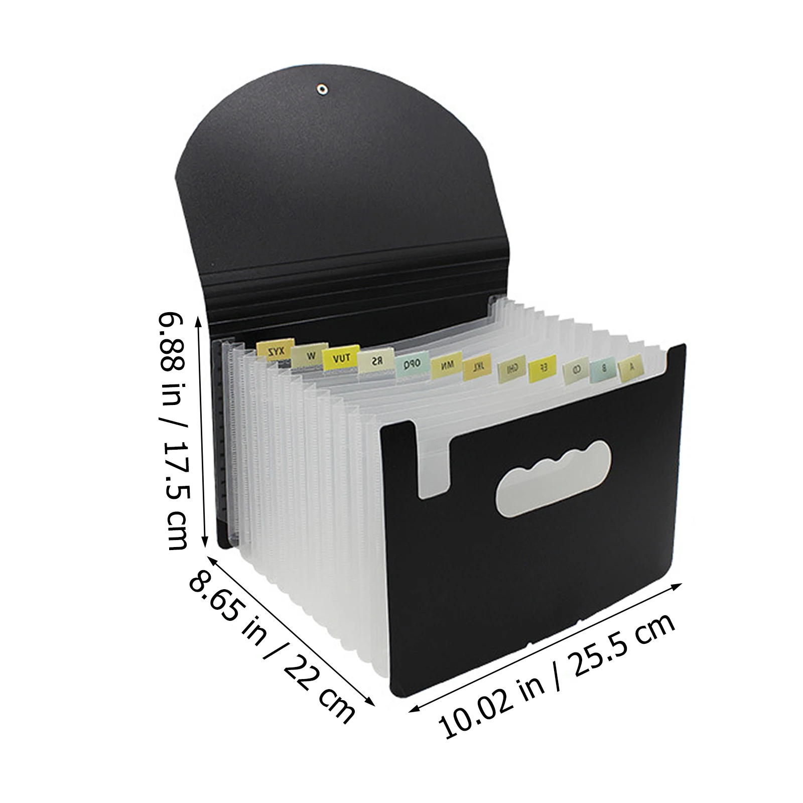 

Accordion Folder 13-Layer Expandable Plastic A5 File Organizer with Cord Closure Tabbed Pockets Document Receipt Organizer