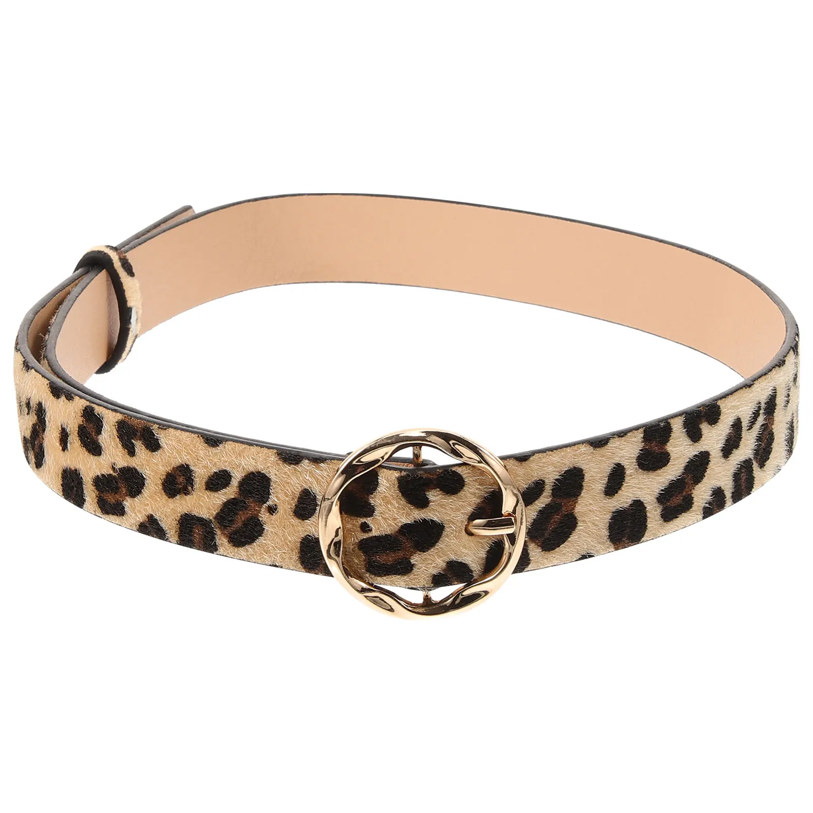 

Ladies Leopard Print Pu Belt Women Sturdy Fashion Waist Belt For Jeans Pants Vintage Belts For Women