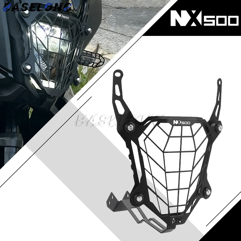 

For Honda NX400 NX500 2023 2024 2025 2026 Front Headlight Grille Guard NX 400 500 Light Cover Protection Motorcycle Accessories