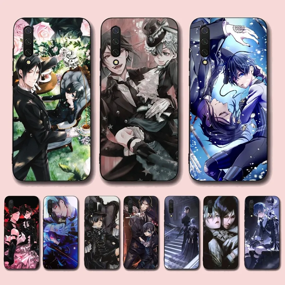 

Black Butler Phone Case For Xiaomi Mi 5X 8 9 10 11 12 lite pro 10T PocoX3pro PocoM3 Note 10 pro lite