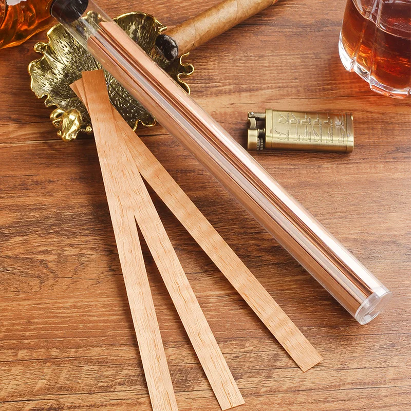 

Pack of 40pcs Spanish Cedar Wood Spills Strips Sticks for Cigar Lighting Cigar Accessories for Humidor Box