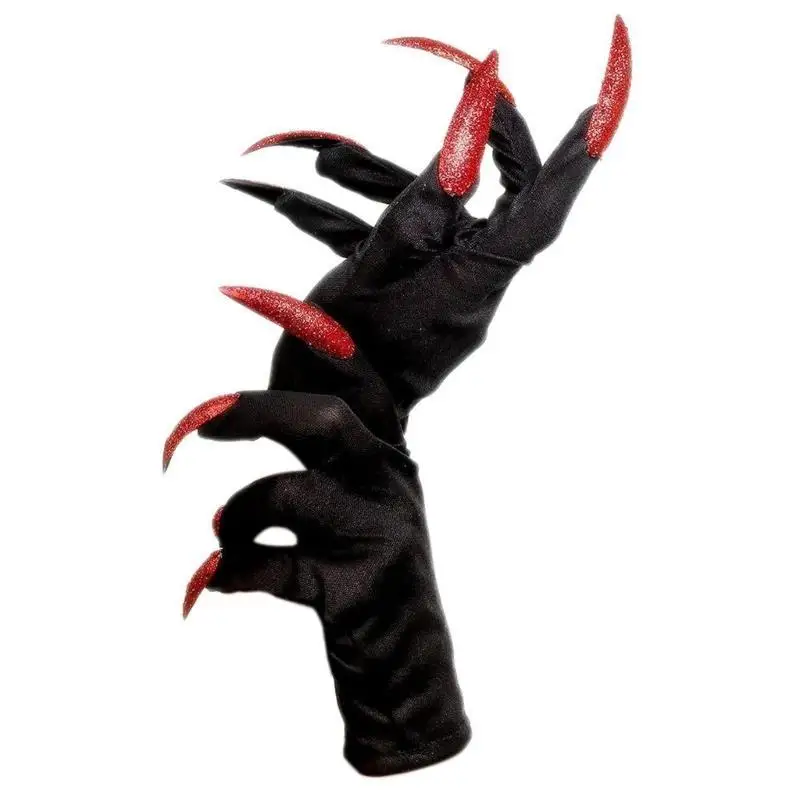 39BD Naughty Animal Mittens Cats Claw Gloves Scary Vampires Witch Mittens Long Nails for Cosplay Enthusiasts