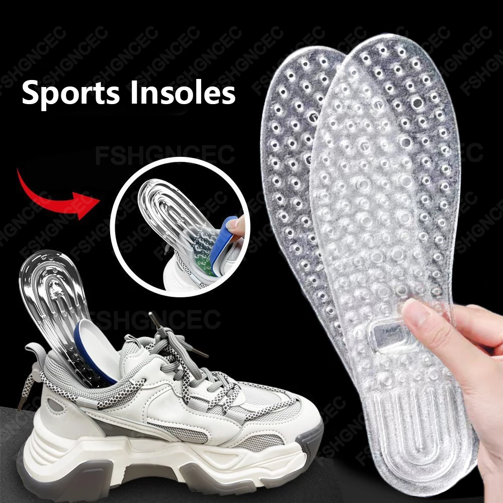26Pcs Silikon Sport Einlegesohlen für Schuhe Weiche Atmungsaktive Stoßdämpfung Sohlen Luft Kissen Einlegesohle Laufen Fußpflege schuh Pads