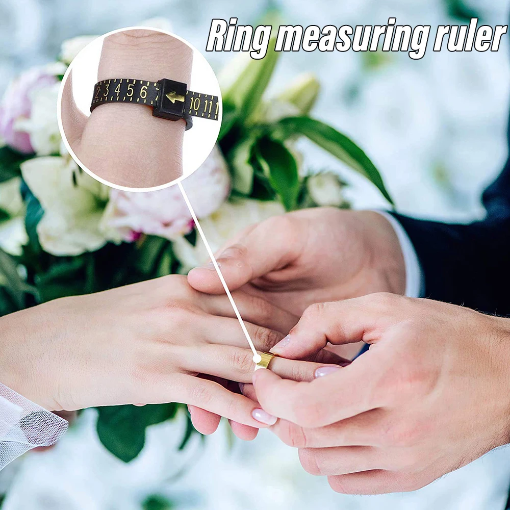 1/10PCS Tape Measure Ring Measuring Ruler Finger Ring Size Gauge Reusable Jewelry Measuring Tool 11.5cm